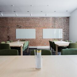 bricks, chairs, classroom